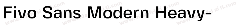 Fivo Sans Modern Heavy字体转换